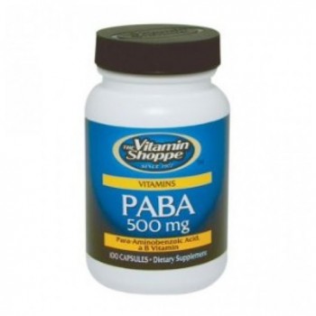 PABA/Ácido Para-Aminobenzóico 500mg (Antioxidante) Vitamin Shoppe