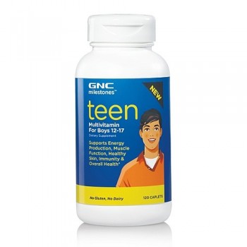 GNC Multivitaminico Teen um frasco com 120 cápsulas, para garantir a nutrição e a saúde. 