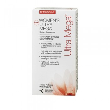 GNC Womens Ultra Mega Multivitamínico 90