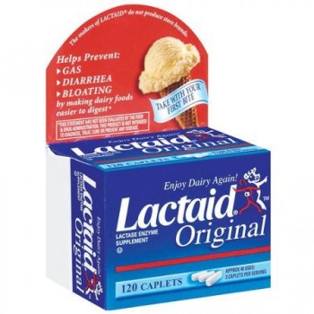 Lactaid Original (Enzima Lactase p/ Intolerância a Lactose) 120