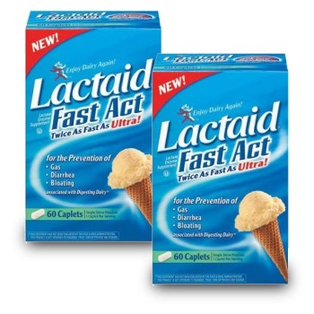 Lactaid Ação Rápida (Enzima Lactase p/ Intolerância a Lactose) 120