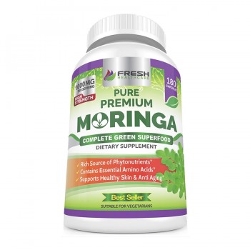 Moringa 1000mg (Fitonutrientes, Aminoacidos, AntiAging) PurePremium