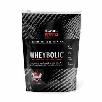 GNC Whey Protein Wheybolic AMP (Morango e Creme)