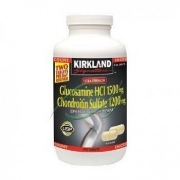 Glucosamina 1500mg + Condroitina 1200mg Força Maxima Kirkland (220 Cápsulas)