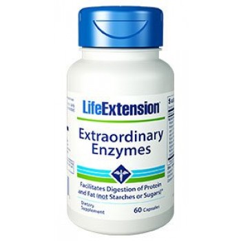 Enzimas Extraordinárias (Protease, Celulase, Lipase) Life Extension 60