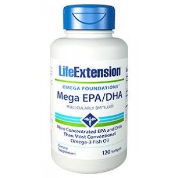 Mega EPA/DHA (Ômega-3) Life Extension 120