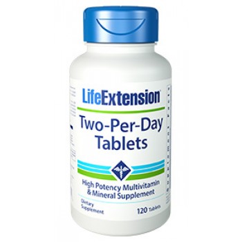 Two-Per-Day Tablets (Multivitamínico Completo) Life Extension 120