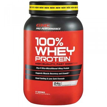 GNC Whey Protein 100% (Baunilha) 900g