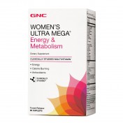 GNC Womens Ultra Mega um frasco com 90 comprimidos para energia metabolismo. 