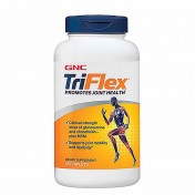 GNC TriFlex um vasilhame contendo 240 comprimidos, que promove a mobilidade articular e flexibilidade.