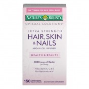 Cabelos, Pele & Unha Formula com Biotina 5000mcg Nature's Bounty (150 Cápsulas) 