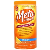 Metamucil Sem Açúcar 660grum frasco contendo 114 doses, para regularidade intestinal.