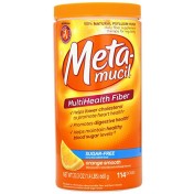 Metamucil Sem Açúcar 660grum frasco contendo 114 doses, para regularidade intestinal.