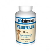 Pregnenolona 100mg  Life Extension um frasco com 100 cápsulas para Equilíbrio Hormonal.