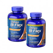 Osteo Bi-Flex Força Tripla dois frasco contendo 200 cápsulas cada para saúde das articulações.